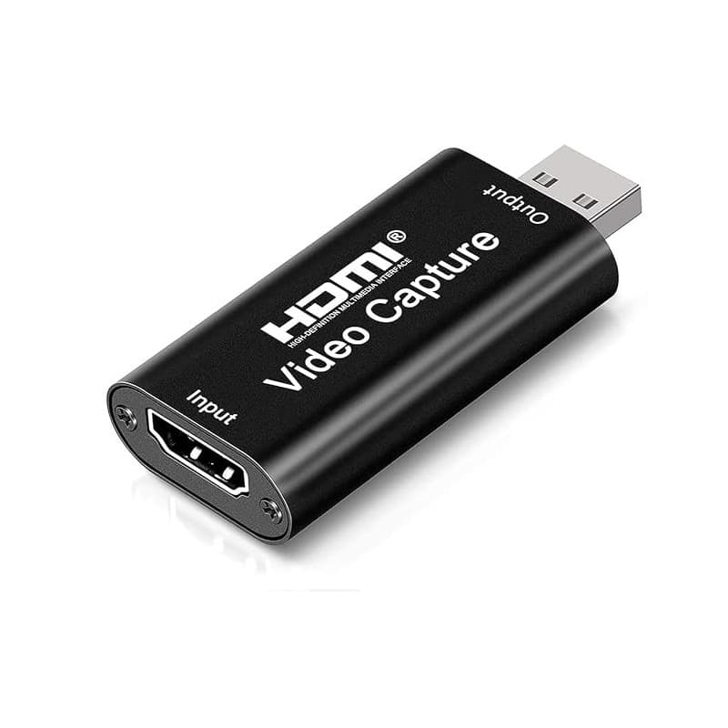 Adaptateur hdmi Cartes de Capture Audio vidéo,1080p Adaptateur USB hdmi Carte Portable Plug & Play Capture, pour Streaming vidéo