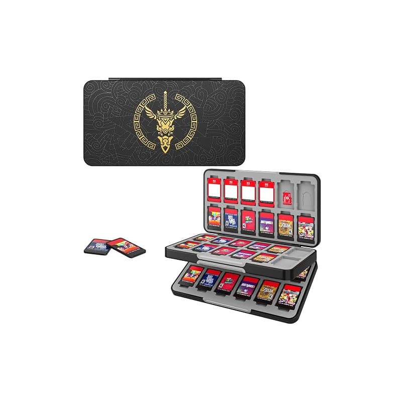 MoKo Étui de Rangement pour Cartes de Jeu Compatible avec Nintendo Switch | Compatible avec Nintendo Switch OLED, Boîte de Range