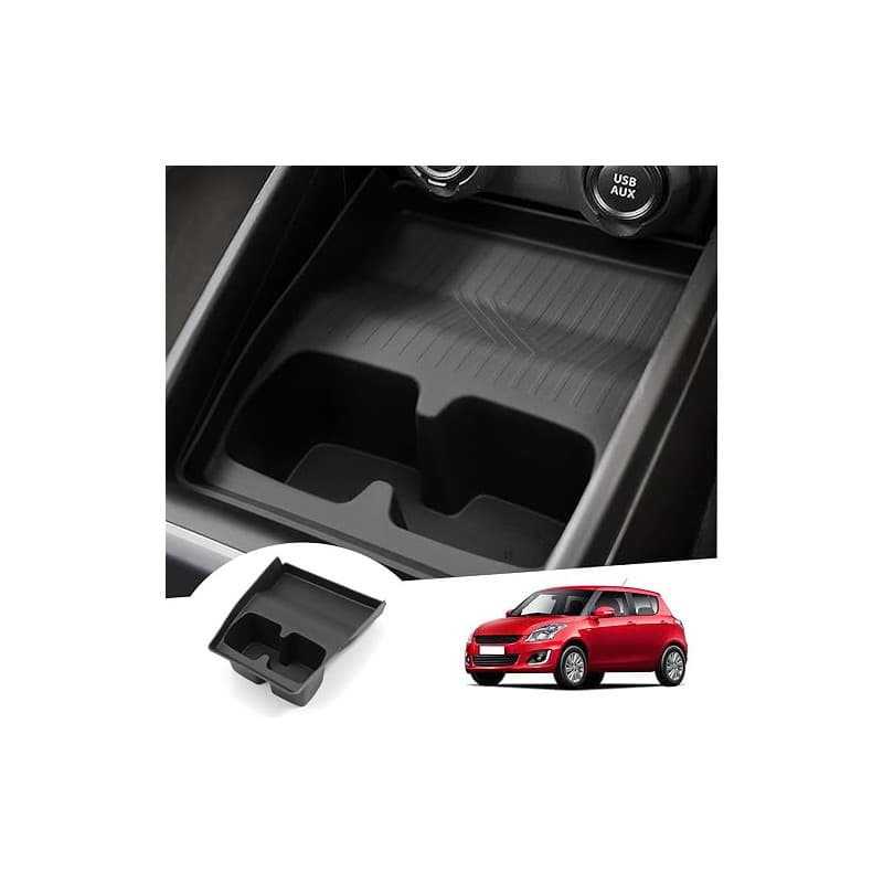 GAFAT Suzuki Swift/Sport/Hybrid 2017-2023 Porte-Gobelet (avant), en Caoutchouc Souple TPE, Console Centrale Porte-Gobelet, Antid