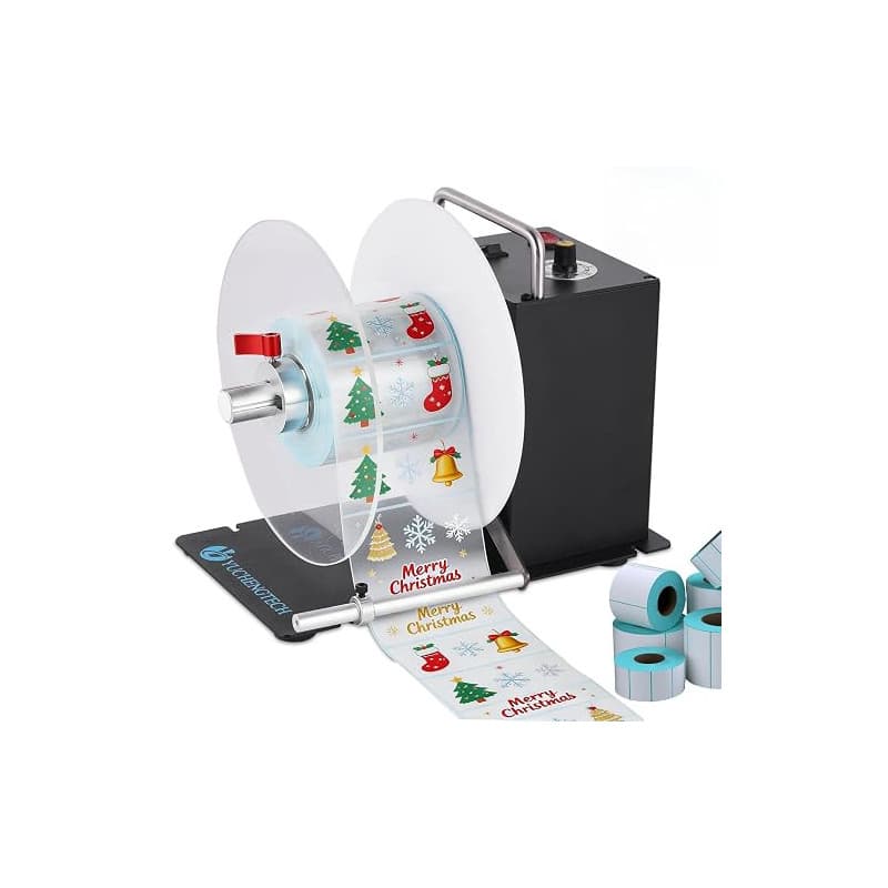 YUCHENGTECH Enrouleur Étiquette Enrouleur D'étiquettes Automatique 200 mm/s | Largeur 120mm Diamètre 200mm Rembobineur D'étiquet