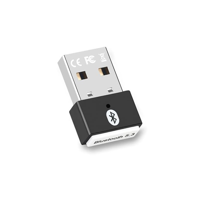 Dongle Bluetooth 5.3, Cle Bluetooth pour PC Faible Latence Compatible avec Windows 11/10/8.1/7, Supporte Casque, Souris, Manette