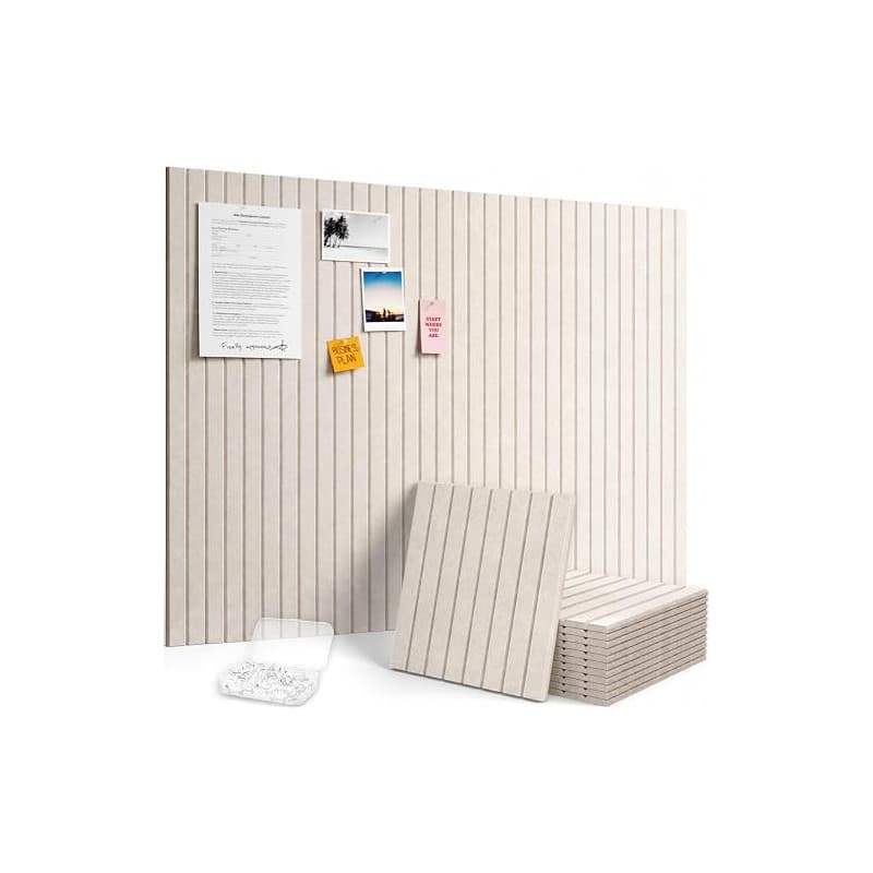 Lifewit Tableau en Feutre Adhésif Décoratif Haut de Gamme, Lot de 12 Panneaux-120x90 cm, Idéal pour Afficher Notes et Photos au