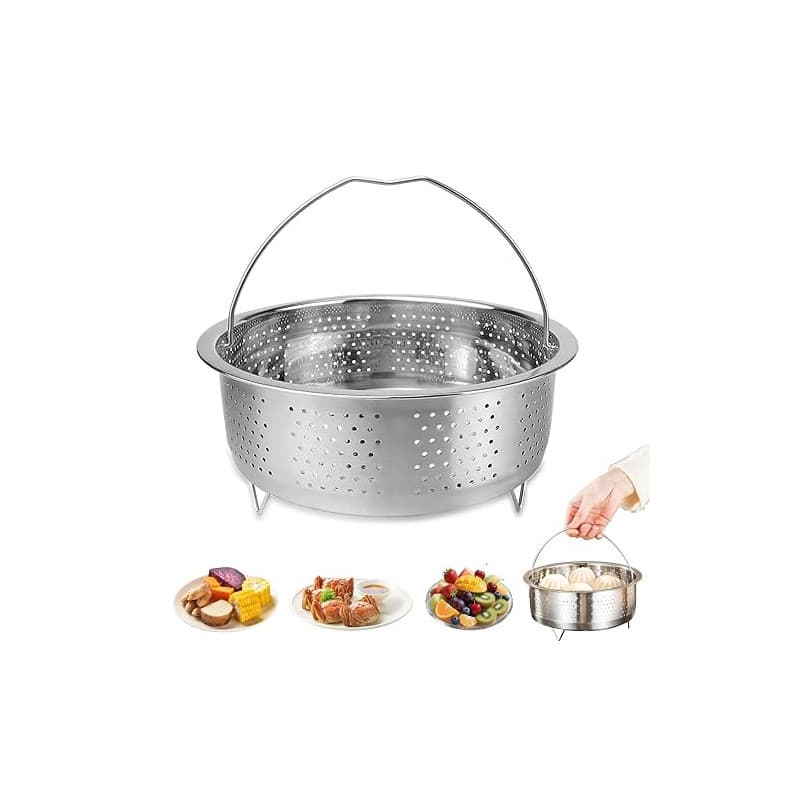 Insert de cuiseur vapeur en acier inoxydable 304, insert vapeur pour casserole, 22 cm, passoire pour casseroles, casseroles, cas