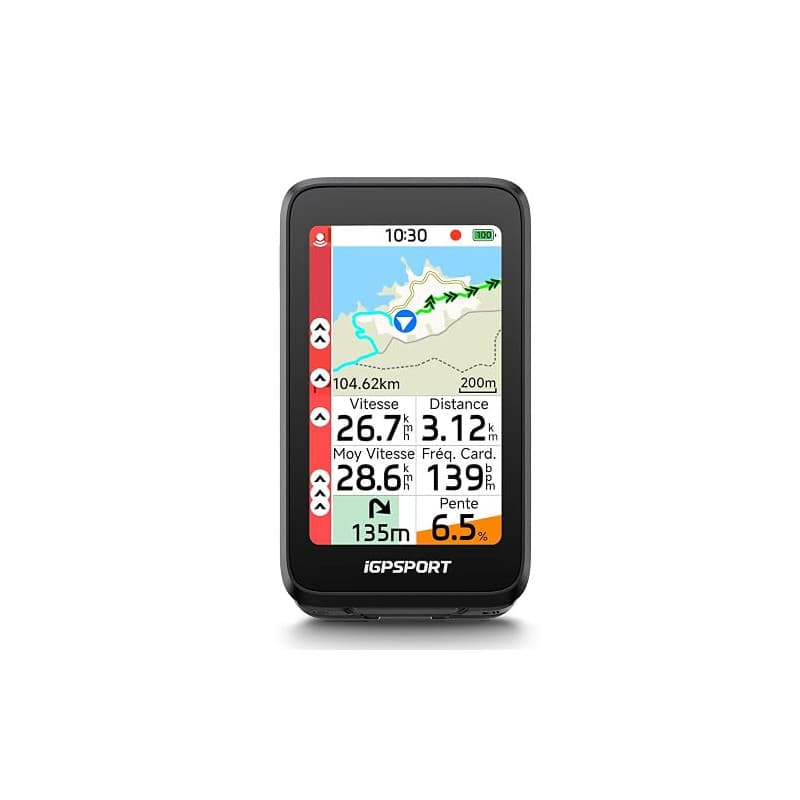 iGPSPORT BiNavi Air Compteur Velo sans Fil, Tactile 3" Navigation Carte | Entraînement Climb Pro Mode VAE Recalcul d’Itinéraire