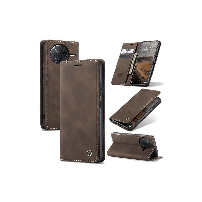 Azororo Coque pour Xiaomi Poco F7 Ultra 5G Premium Housse Cuir Protection Pochette Rabat Portefeuille Flip Case Porte Magnétique