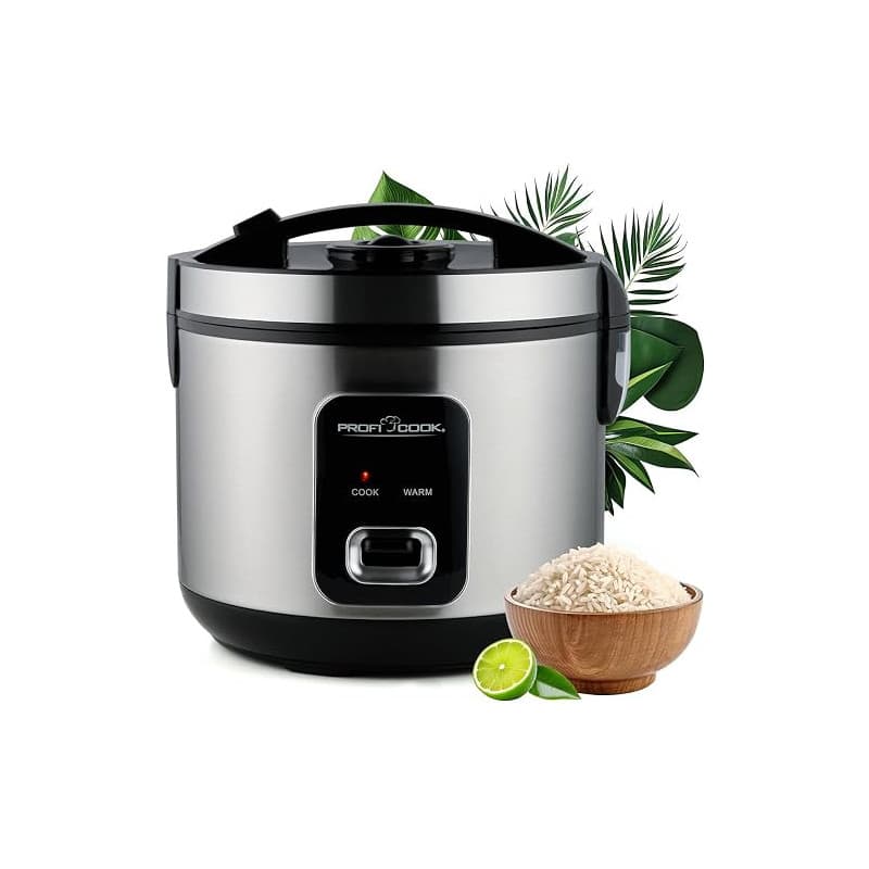 ProfiCook® Cuiseur à riz | 3kg de riz | préparation rapide | fonction maintien au chaud | gobelet doseur & cuillère à riz | Rice