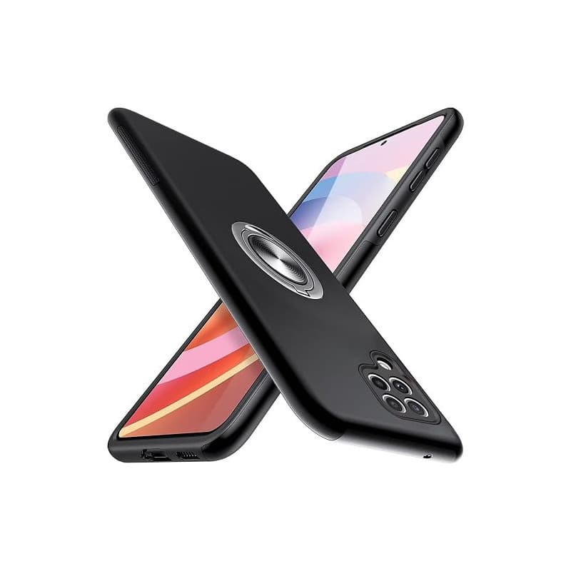 Kaywzo Coque pour Samsung Galaxy A22 4G,Étui de Extérieur avec Invisible Magnétique Bague Support,Housse de PC Dur & TPU Souple