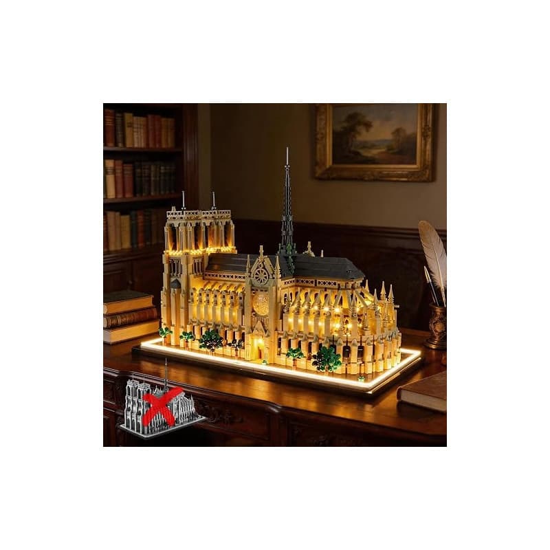 BRIKSMAX Kit d’éclairage à LED pour Lego Architecture Notre-Dame de Paris - Compatible with Lego 21061 Blocs de Construction Mod