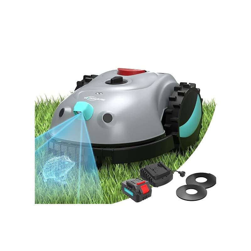 (2026 New) YARDCARE V100 Robot Tondeuse Sans Fil Périphérique,avec Navigation par Vision, Évitement d'obstacles(150 sortes), Rob