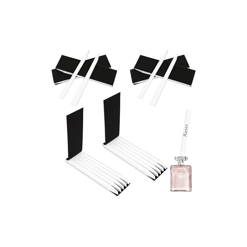 600 PCS Testeur de Parfum, Bandelettes De Test De Parfum D'Aromathérapie En Papier, Bandelettes Olfactives Blanches Parfum Papie