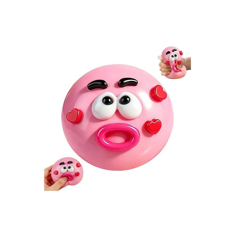 ZXTGBQ Squishy avec Visage Jouet, Squishy Anti Stress, Squishy Kawaii, Jouet Sensoriel Anti-Stress Retour Lent, Fidget Toy pour