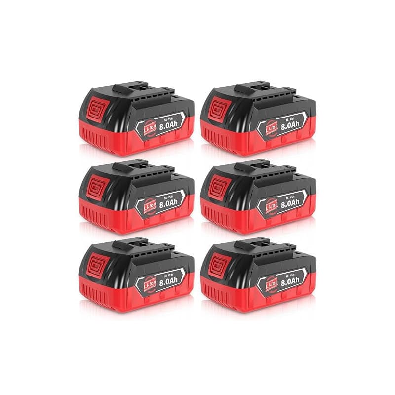 6 Pièces 8.0Ah Remplacement pour Bosch Batterie 18V GBA | Compatible pour Bosch Professional 18V Les Outils sans Fil du système