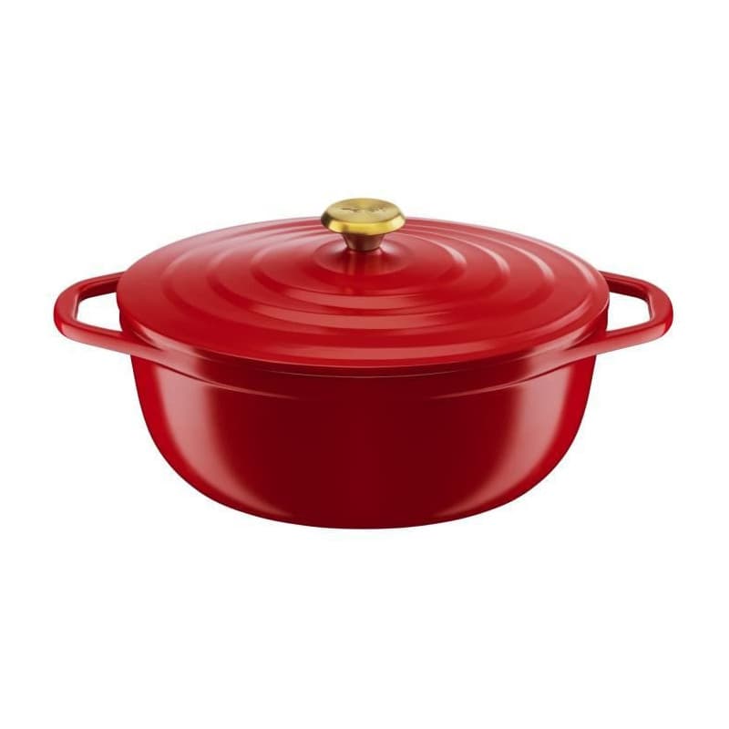 Tefal Air E2548904 casserole à sauce 5,7 L Ovale Rouge