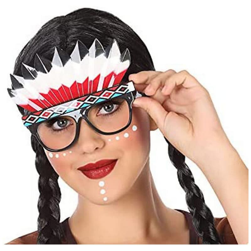 Lunettes Accessoires de costumes Multicouleur Amérindien
