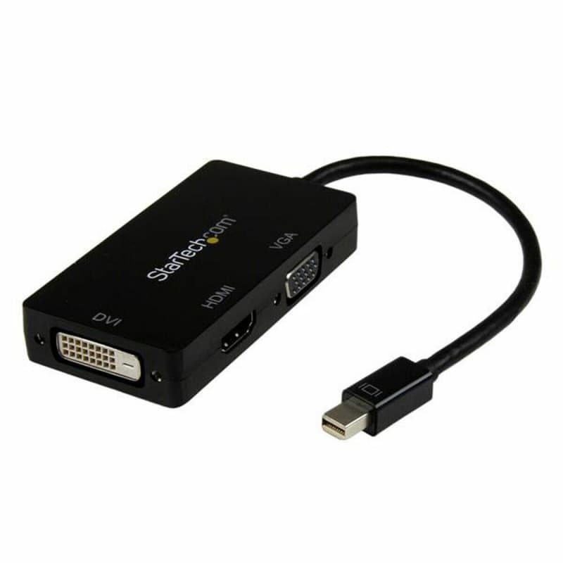 Startech.com Adaptateur de voyage Mini DisplayPort vers VGA / DVI / HDMI - Convertisseur vidéo 3-en-1