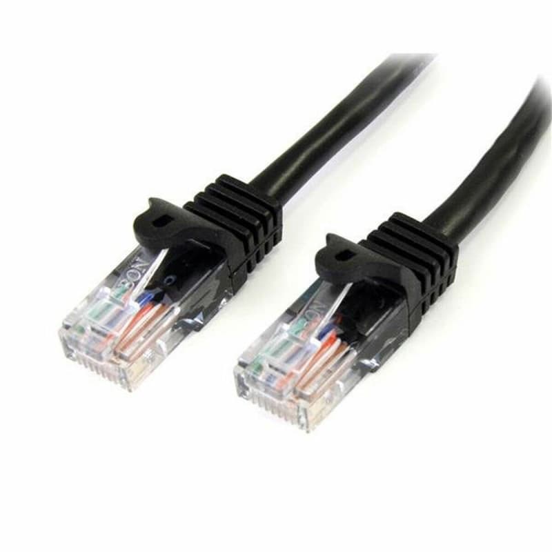 Startech.com Câble réseau Cat5e UTP sans crochet de 3m - Cordon Ethernet RJ45 anti-accroc - M/M - Noir