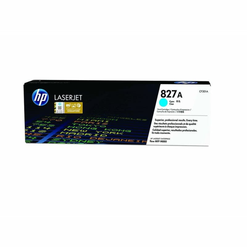HP 827A toner LaserJet cyan authentique