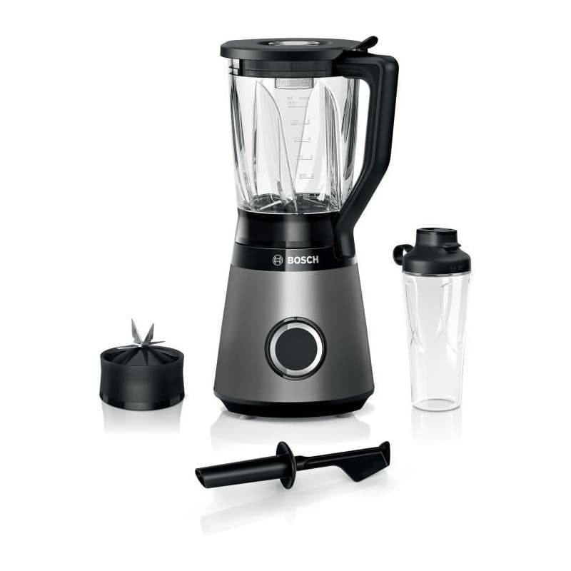 Bosch mmB6174S mixeur Robot mixer 1200 W Noir, Métallique, Transparent