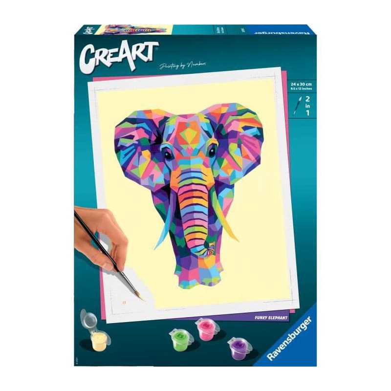 Dessins à peindre Ravensburger CreArt Large Elephant 24 x 30 cm