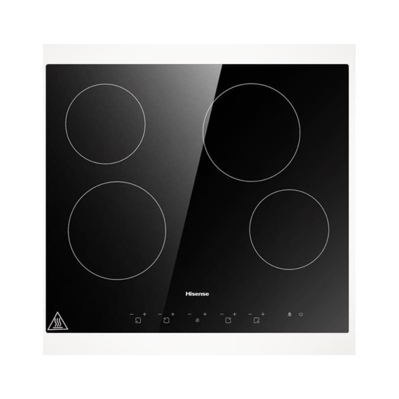 PLAQUE DE CUISSON VITROCÉRAMIQUE - 4 FOYERS - 60 CM - NOIR - HISENSE - HHU60CEEC