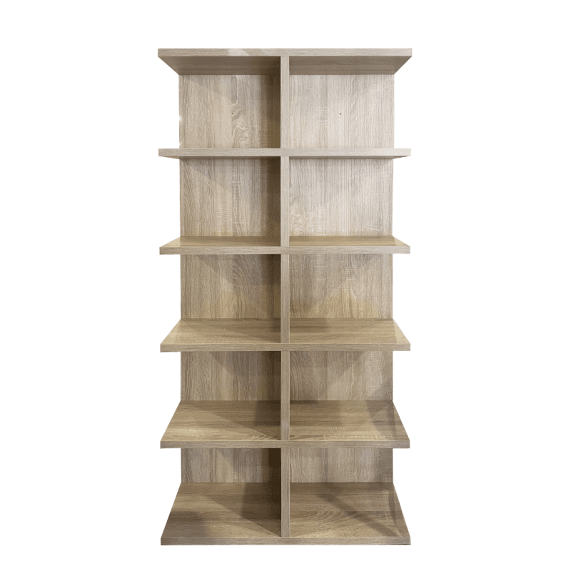 L’étagère 5 cases coloris blanc ou naturel