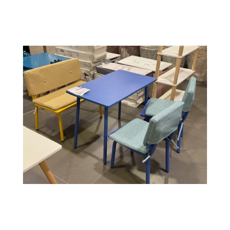 Ensemble table, banc et chaises pour enfants – Design coloré