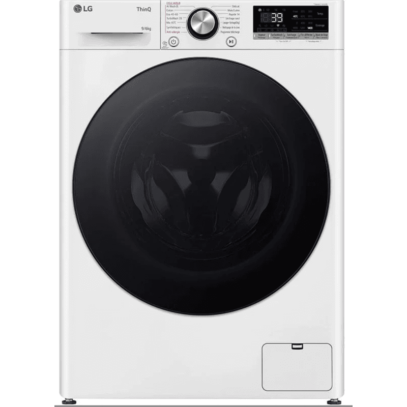 LAVE-LINGE SÉCHANT 9/6 Kg - 1400tr/min - BLANC - LG - F964R76WRST