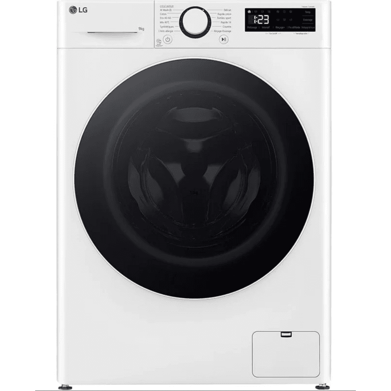 LAVE-LINGE HUBLOT - 9KG - 1200 trs/min - BLANC - LG - F92SR50WHS