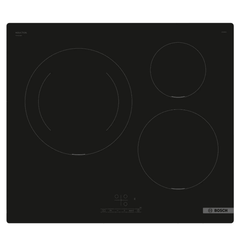 PLAQUE À INDUCTION - SÉRIE 4 - 3 FEUX - NOIR - BOSCH - PUJ611BB5E