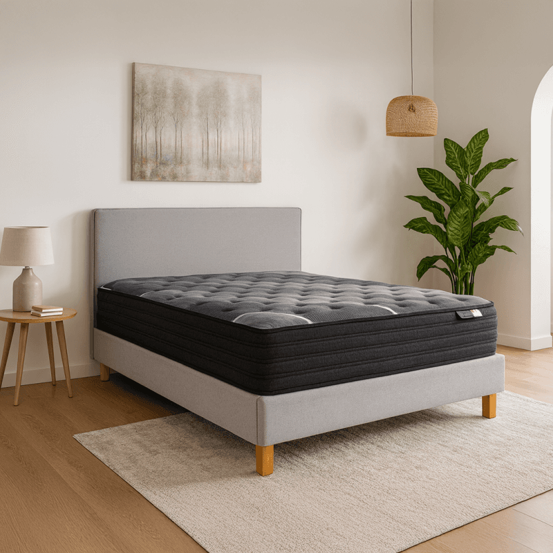 Le matelas 140 x 190 cm Accueil équilibré et soutien ferme..