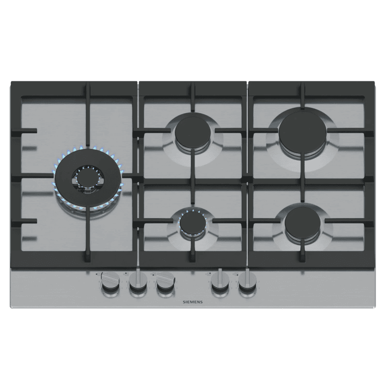 PLAQUE DE CUISSON À GAZ - 5 FOYERS - 75 CM - INOX - SIEMENS - EC7A5SI90