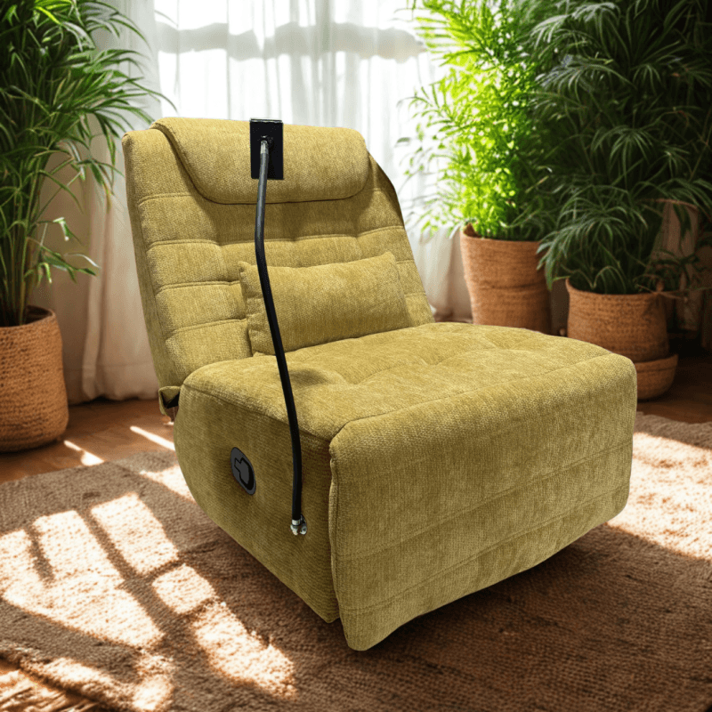 Fauteuil relaxant pivotant avec un support téléphone - 5 coloris