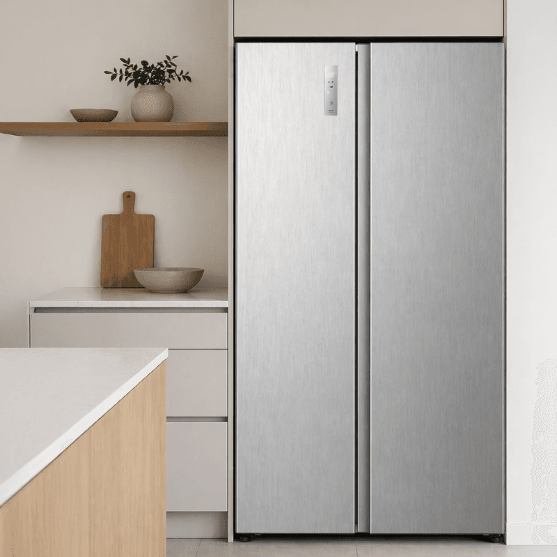 RÉFRIGÉRATEUR AMÉRICAIN - MODÈLE SIDE-BY-SIDE - 544L - INOX - HISENSE - RS3P558NEIE