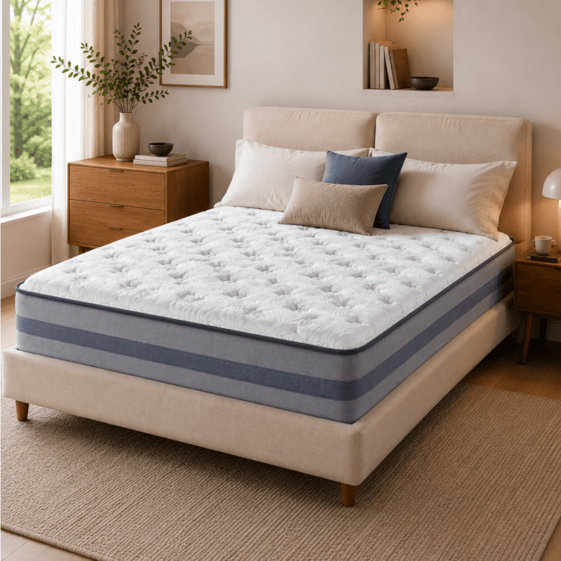 Le matelas 160 x 200 cm d'épaisseur 26 cm ressorts ensaches - roulé -