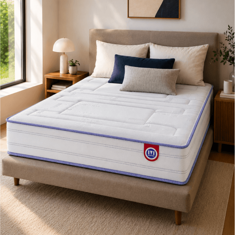 le MATELAS merinos 140 x 190 cm 24 CM épaisseur CONFORT TRES FERME