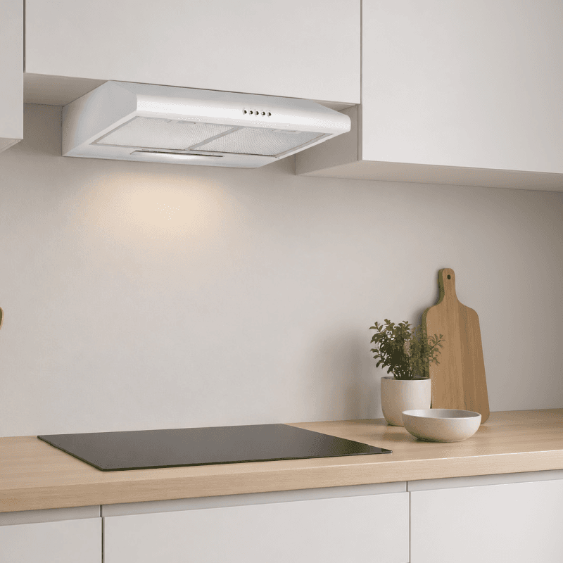 HOTTE CASQUETTE - 60 cm - 280 m³/h - BLANC - MERLIN - MT-60HC420-W