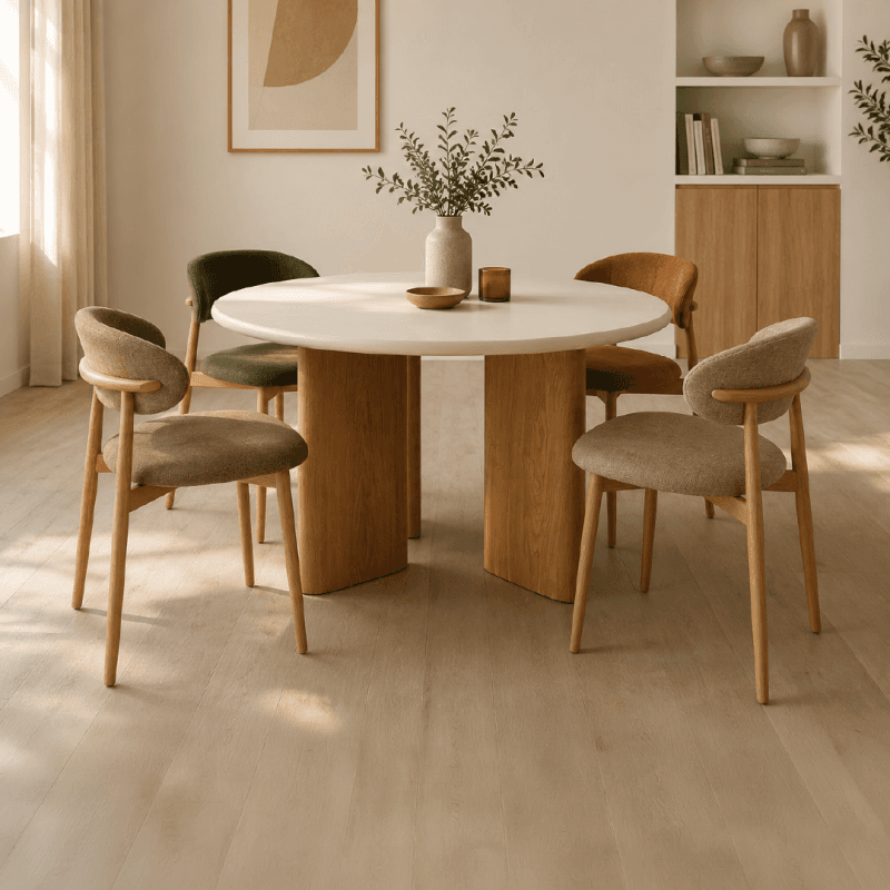 Chaise ergonomique en tissu - plusieurs coloris -