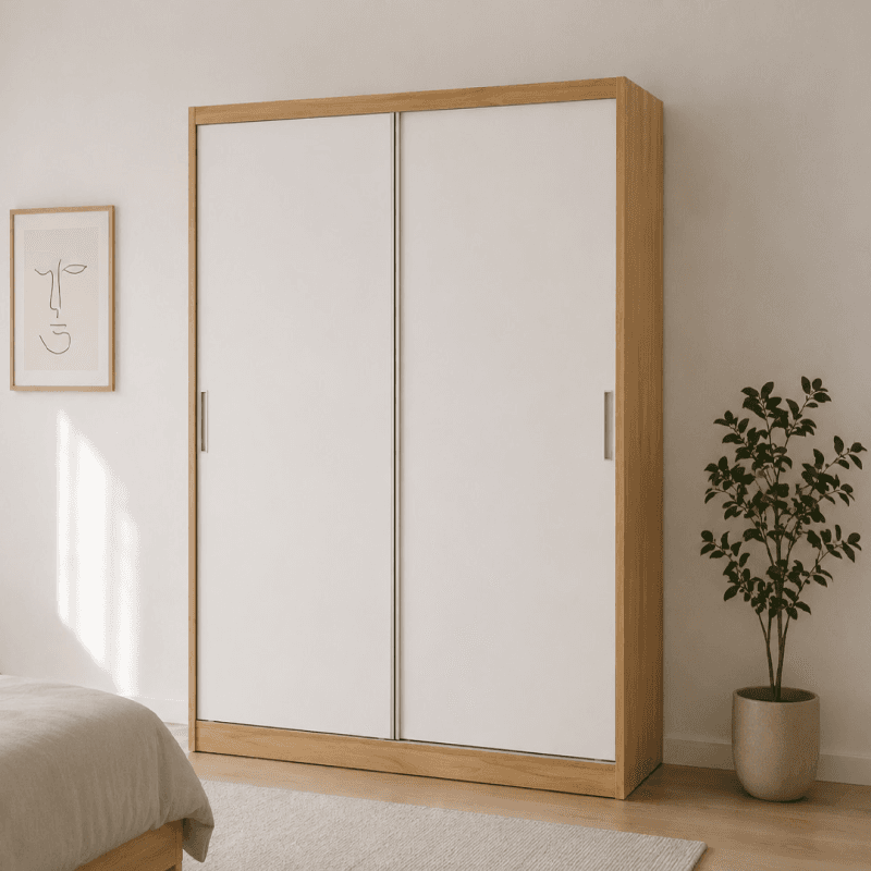 Armoire 2 portes coulissantes.