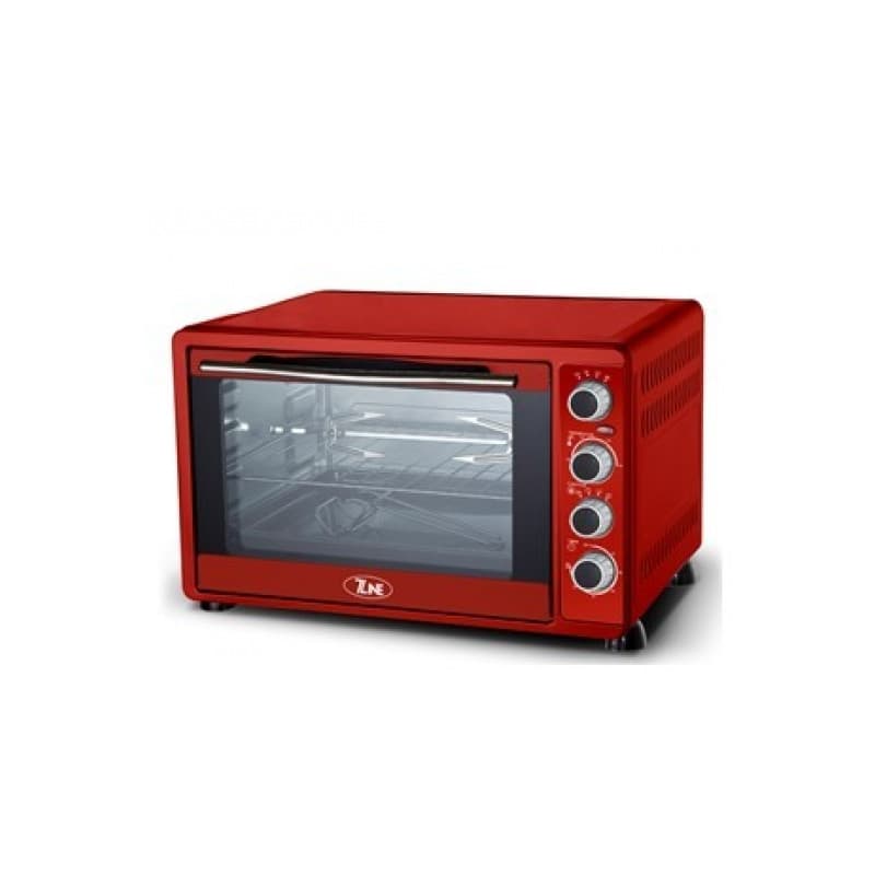 FOUR A POSER MULTIFONCTIONS AVEC TOURNE BROCHE - 45L - 2000W - ROUGE - 7LINE - TS-45R