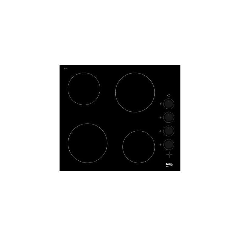 PLAQUE DE CUISSON EN VITROCÉRAMIQUE - 4 FEUX - BEKO - HIC64100