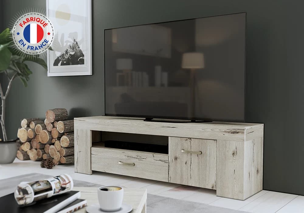 Meuble TV 1 Porte 1 Tiroir (Collection Forest)