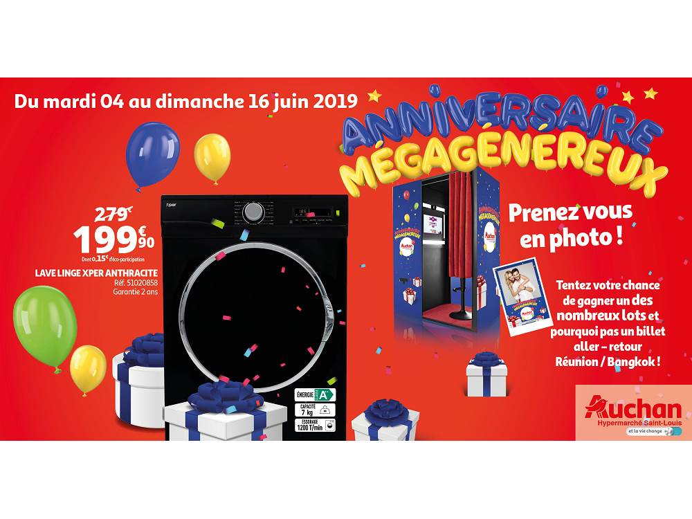 Lapub Re Promos De Auchan St Louis Anniversaire Megagenereux Vague 2 Supermarches Hypermarches